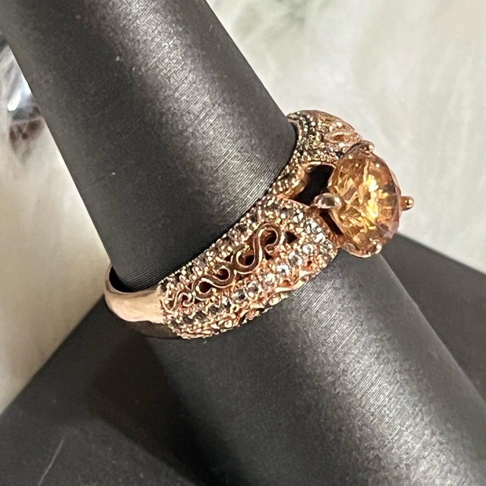 Rose Gold Champagne Ring